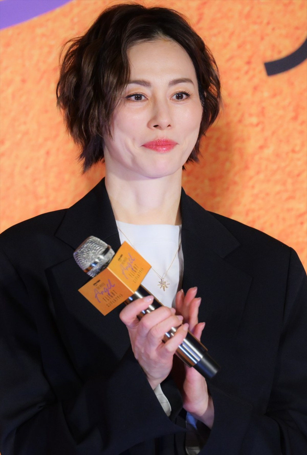 米倉涼子、『エンジェルフライトTHE MOVIE』イベントに登場　遠藤憲一の言葉に瞳を潤ませる