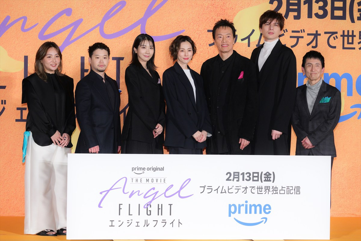 米倉涼子、『エンジェルフライトTHE MOVIE』イベントに登場　遠藤憲一の言葉に瞳を潤ませる