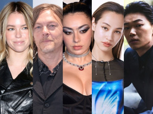 （左から）ミリー・オールコック、ノーマン・リーダス、チャーリー・XCX、水原希子、笠松将