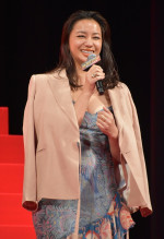 映画『ゴールデンカムイ 網走監獄襲撃 編』完成披露舞台あいさつに出席した高橋メアリージュン