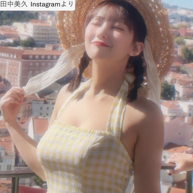 田中美久、ソロショット　※「田中美久」Instagram