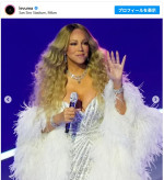マライア・キャリーがミラノ・コルティナ2026冬季オリンピック開会式で身に着けたハイジュエリー　※「Levuma」インスタグラム