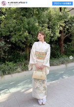 美しい…白石麻衣の着物姿　※「白石麻衣」インスタグラム