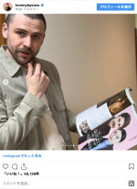 “ヘブン先生”トミー・バストウが坊主に　※「トミー・バストウ」インスタグラム