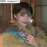 渡邊渚、ソロショット　※「渡邊渚」Instagram