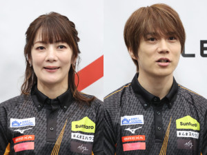 TEAM RAIDEN／雷電の（左から）黒沢咲、本田朋広