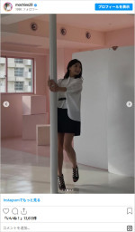 望月理恵、グラビア撮影中の姿を公開　※「望月理恵」Instagram