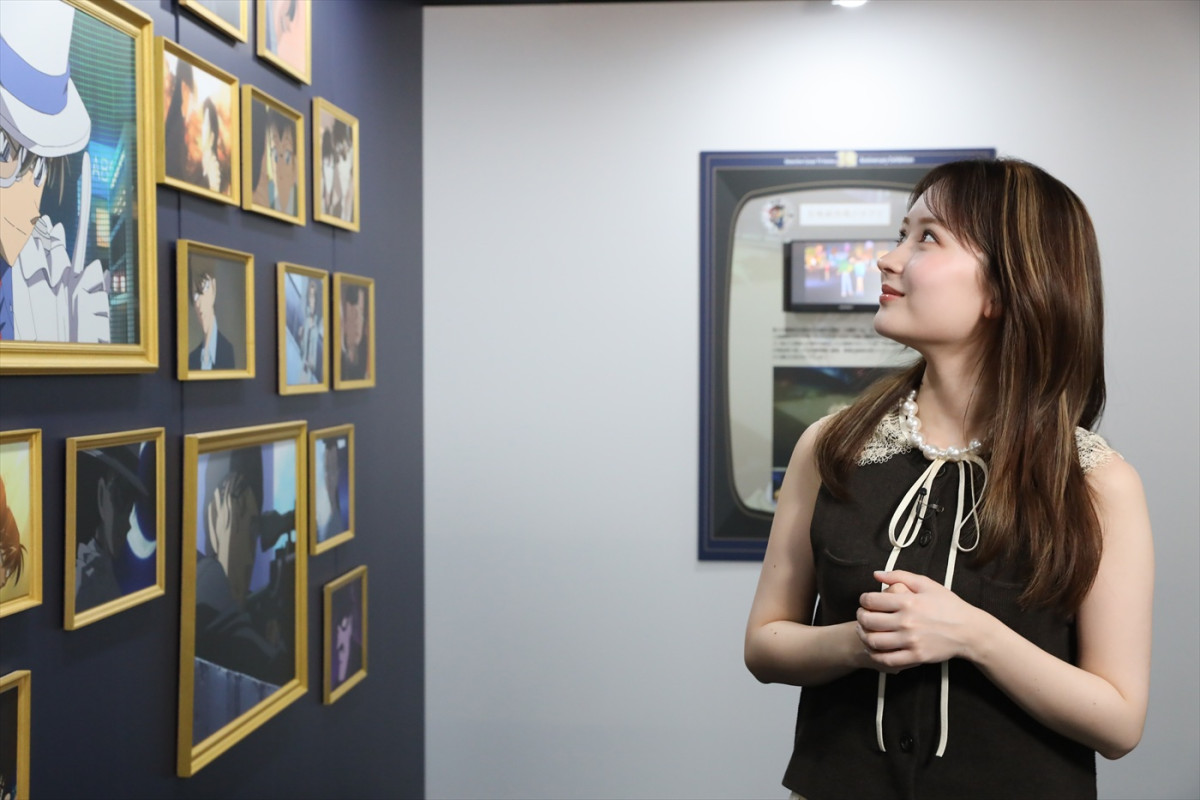 横浜流星＆畑芽育がコナンの歴史に触れる！　TVアニメ「名探偵コナン」展に潜入