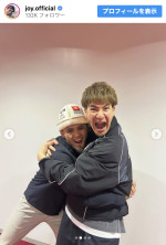 JOY、「RIZIN」フェザー級王者ラジャブアリ・シェイドゥラエフとの再会ショット　※「JOY」Instagram