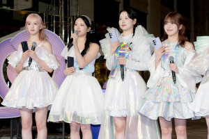 NTTドコモpresents“ナイトグラフィーイルミネーション by Galaxy with ME：I”点灯式に登壇したME：I