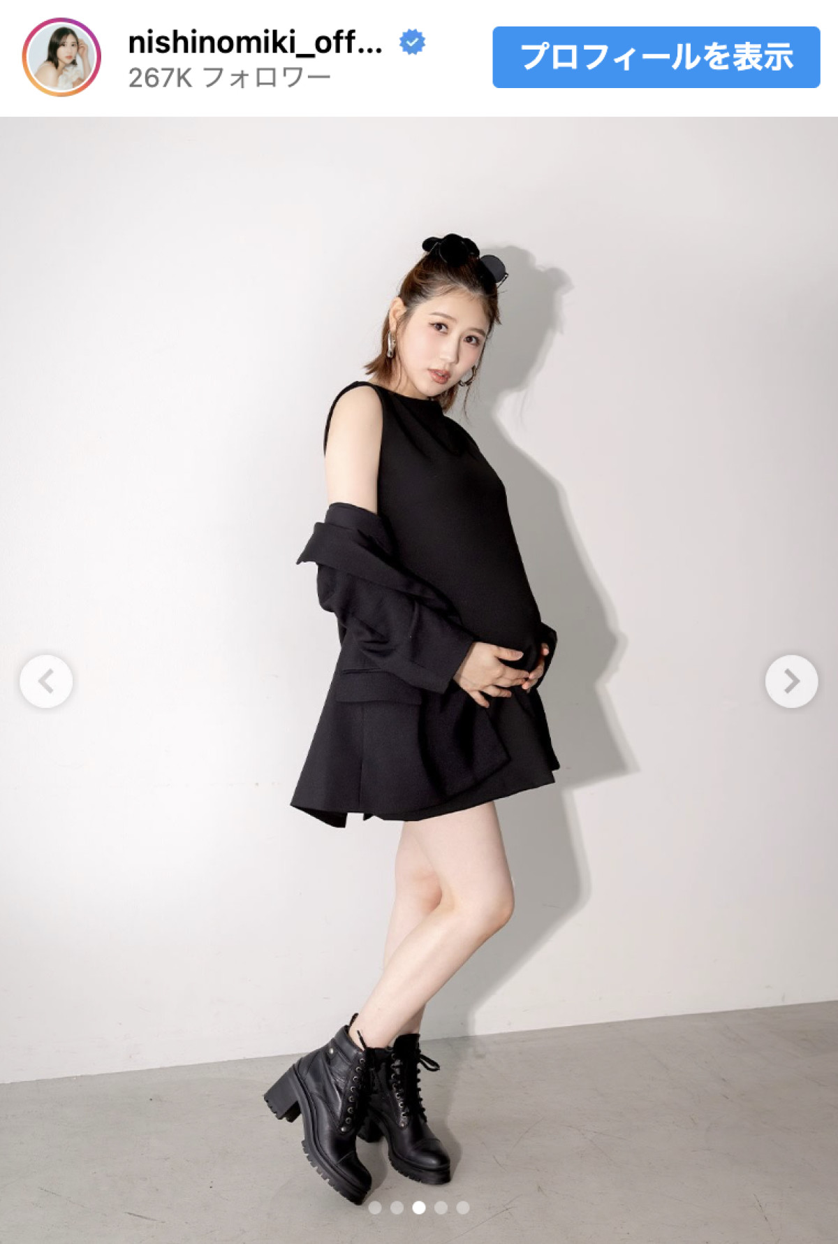 かっこいい！　西野未姫＆山本圭壱＆長女、シックに決めたマタニティフォトに反響