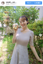 佐々木沙羅、清楚な最新ショット※「佐々木沙羅」Instagram