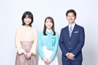 6月より『THE TIME’』『THE TIME，』に出演するTBS新人アナ（左から）多田成美、バーンズ恵麻、藤岡源