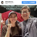 （写真左から）森迫永依、笠井信輔　※「笠井信輔」Instagram