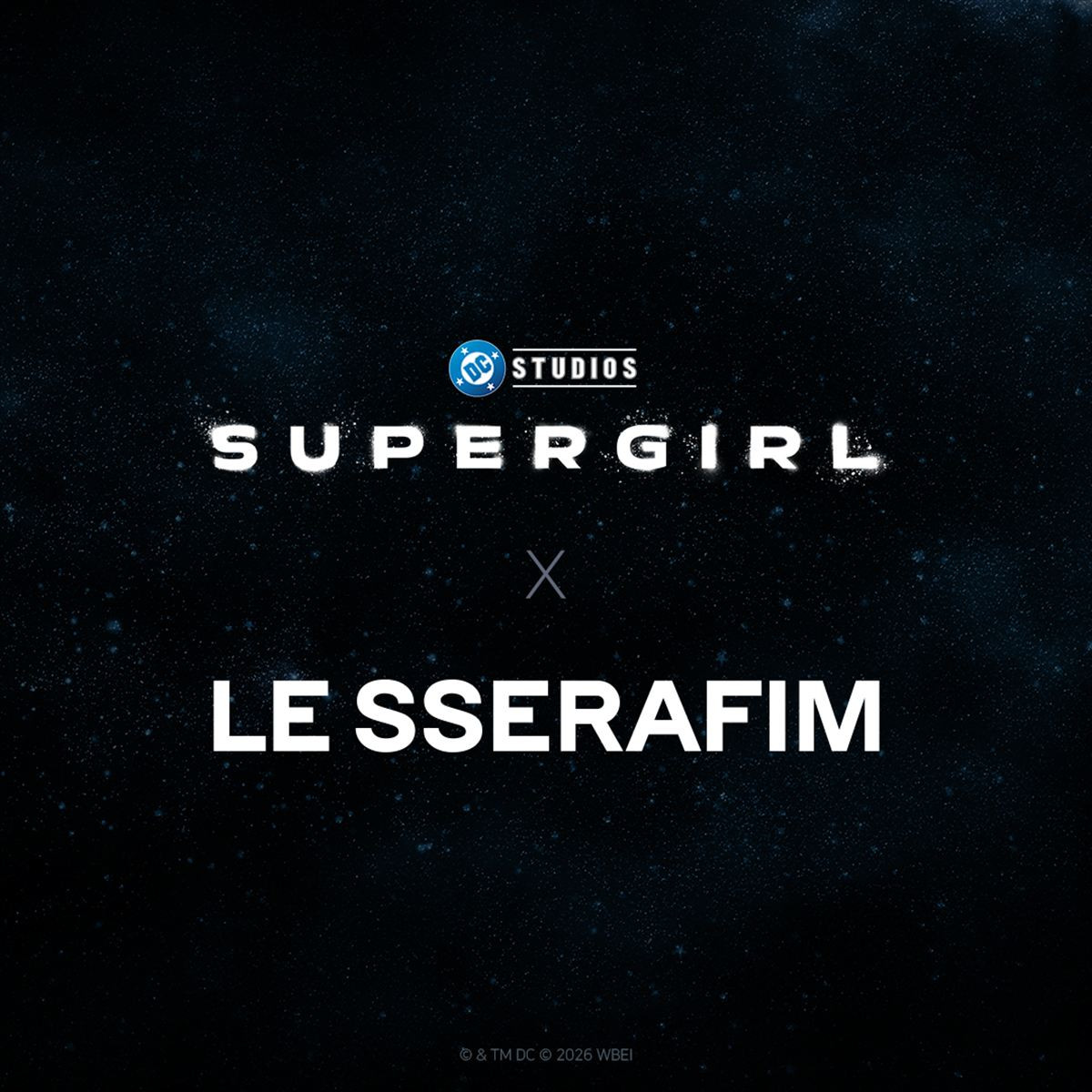 LE SSERAFIM×『スーパーガール』 楽曲コラボ決定　日本のファンに向けたグリーティング映像も到着
