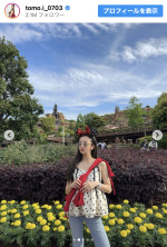 板野友美、姉妹でディズニー満喫　※「板野友美」Instagram