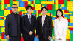 土曜プレミアム『ジャンオニ!!!』（左から）ゲストの長谷川忍（シソンヌ）、MCの阿部亮平（Snow Man）、MCのノブ（千鳥）、ゲストの朝日奈央