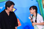 （左から）唐沢寿明、天野叶愛　映画『トイ・ストーリー５』大ヒット御礼舞台挨拶の様子