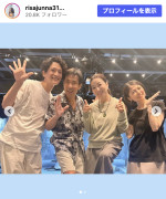 （写真左から）渡部豪太、岸谷五朗、真矢ミキ、純名里沙　※「純名里沙」Instagram