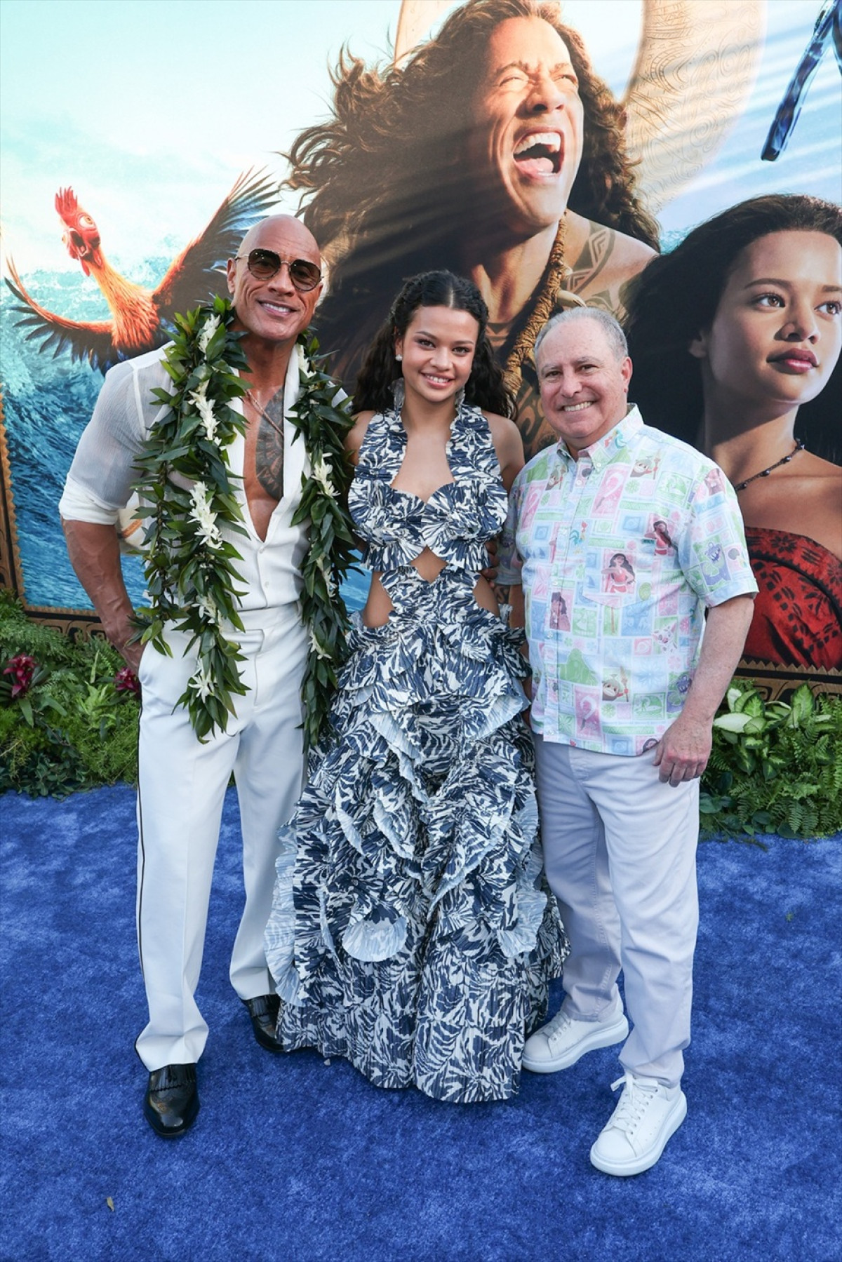 ドウェイン・ジョンソンら豪華キャストが集結！　実写『モアナと伝説の海』ワールドプレミア