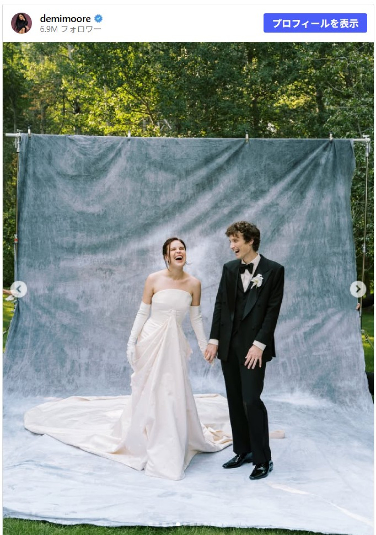 デミ・ムーア＆ブルース・ウィリスの娘タルーラが結婚　式にはブルースも参加