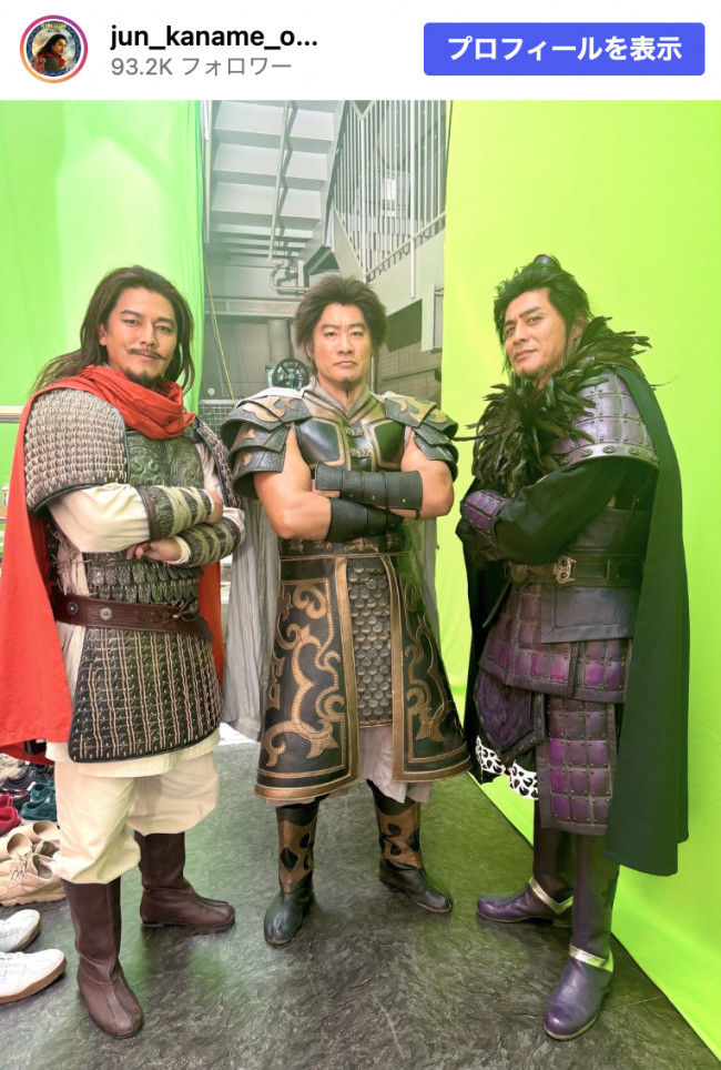 （写真左から）要潤、平山祐介、坂口憲二　※「要潤」Instagram