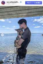 高橋藍、愛犬との淡路島旅行を報告　※「高橋藍」instagram