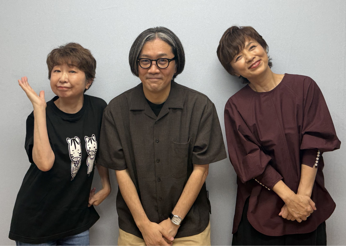 （左から）田中真弓、田村孝裕、榊原郁恵