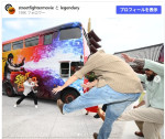アンドリュー・小路の波動拳に吹き飛ばされる共演者たち　※『Street Fighter』Instagram