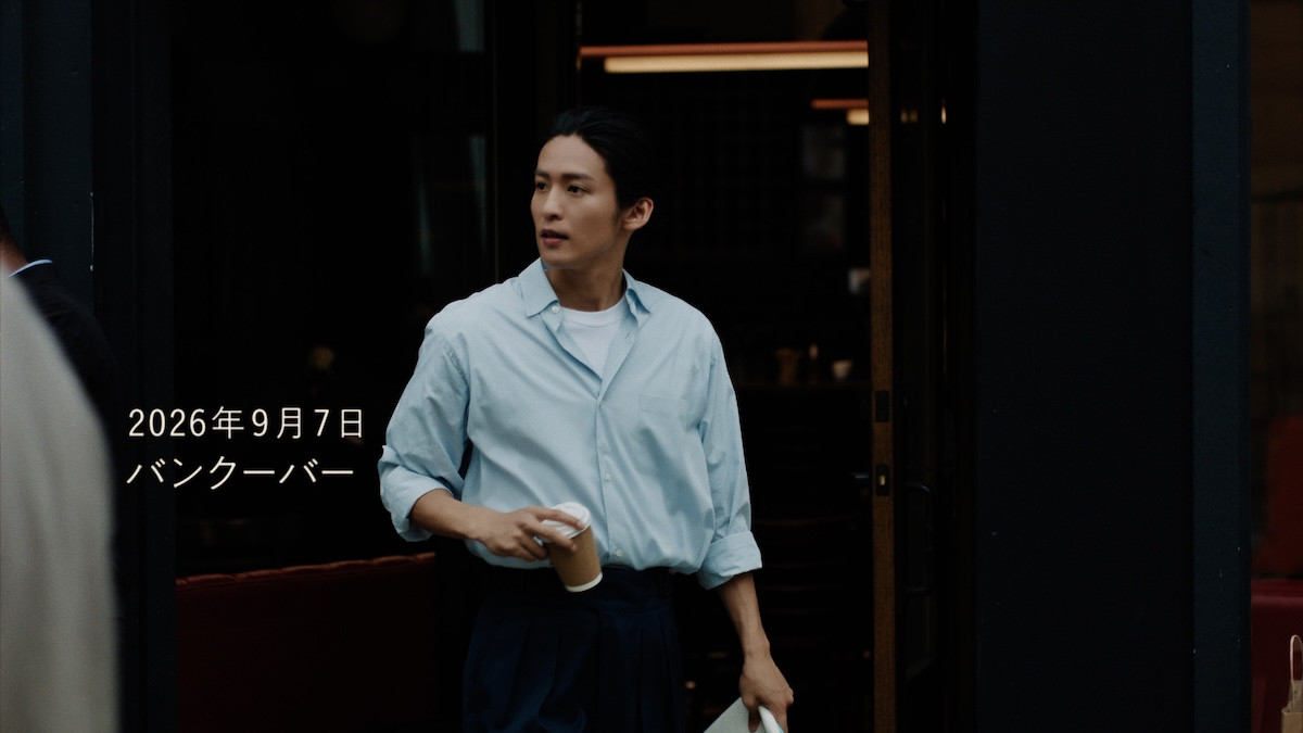 目黒蓮出演の新CM「青さで、挑む。カナダでの挑戦篇」カット