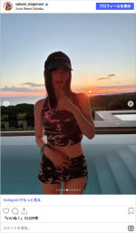 38歳重盛さと美、水着であらわになった美スタイル　※「重盛さと美」Instagram
