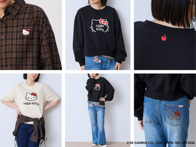 ハローキティ×ニトリ「N＋」が初コラボ！　チェック柄シャツやデニムパンツなど展開