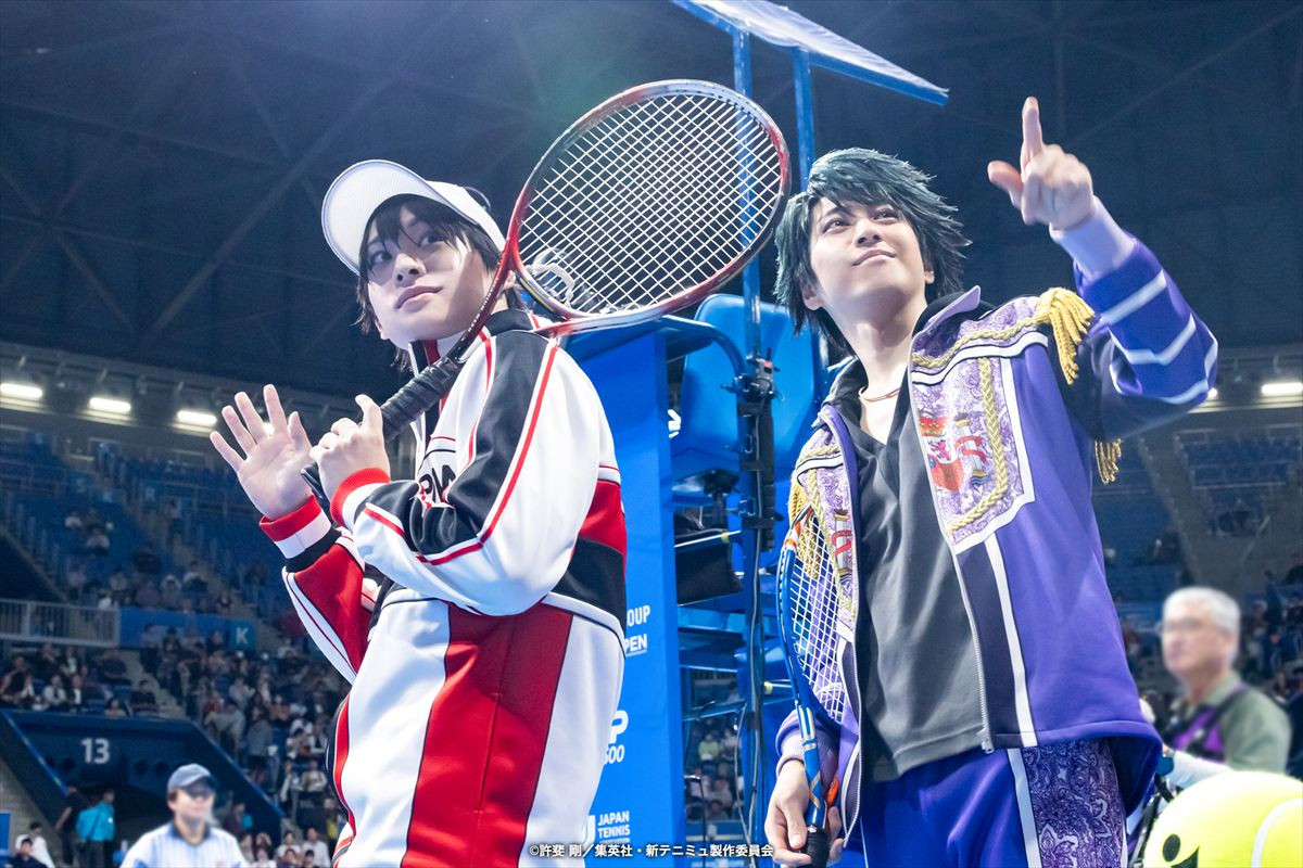 木下ジャパンオープンテニスに越前リョーマ＆リョーガが！　錦織圭選手と撮影も