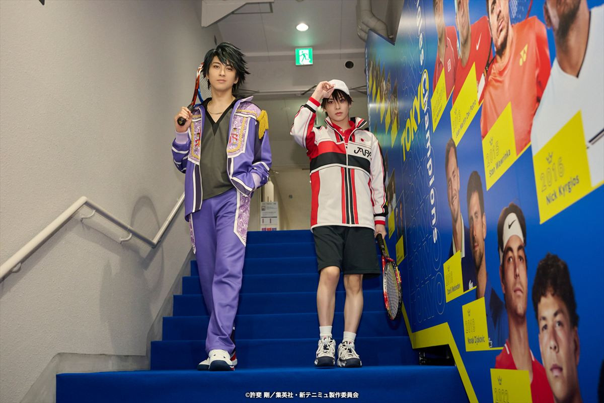 木下ジャパンオープンテニスに越前リョーマ＆リョーガが！　錦織圭選手と撮影も