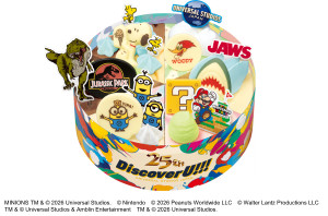 USJ×「サーティワン」コラボケーキ発売決定! マリオ、ジュラパ、ウッディら大集結