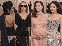 第83回ゴールデン・グローブ賞に登場した（左から）テヤナ・テイラー、マイリー・サイラス、ヘイリー・スタインフェルド、チェイス・インフィニティ