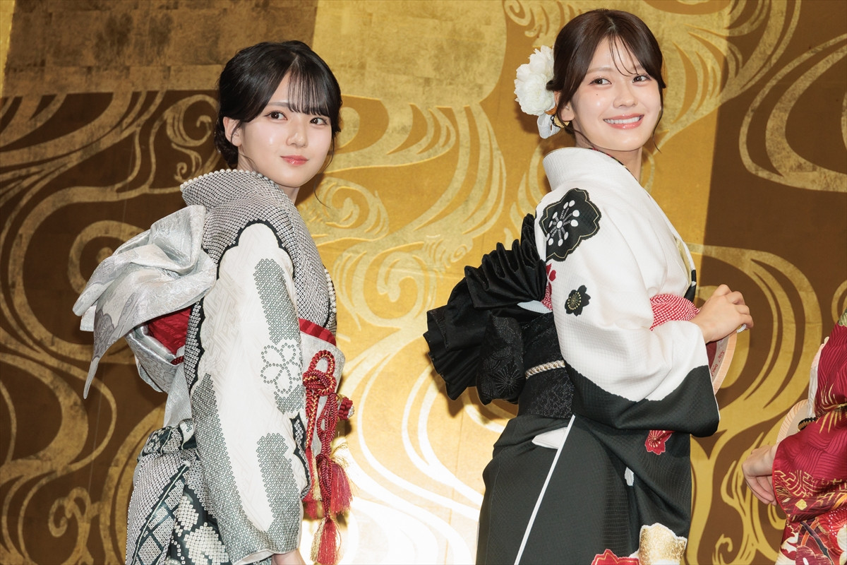 乃木坂46・菅原咲月、瀬戸口心月らが新成人 振り袖姿で新年の抱負を語る「“パカラッパカラッ世代”です」