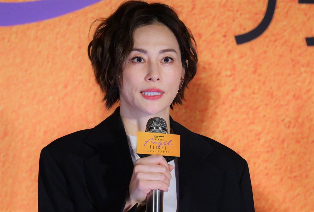 Prime Original映画『エンジェルフライトTHE MOVIE』完成披露試写会に出席した米倉涼子