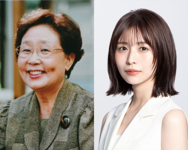 海老名香葉子追善公演『東京の空』（左から）海老名香葉子さん、出演する長濱ねる