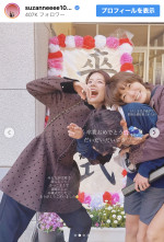 スザンヌ、長男の小学校卒業を報告　※「スザンヌ」インスタグラム