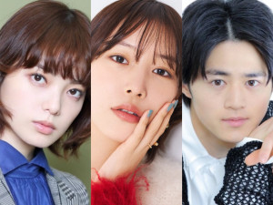 （左から）平手友梨奈、南沙良、鈴鹿央士