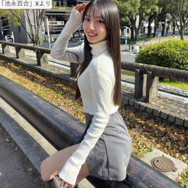 池永百合、ソロショット　※「池永百合」Xより
