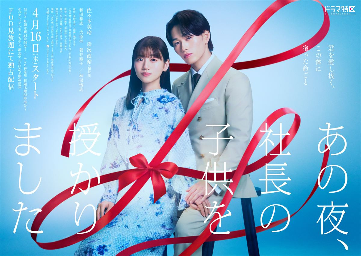 元日向坂46・佐々木美玲×超特急・森次政裕　妊娠から始まる、前途多難な溺愛ラブストーリー