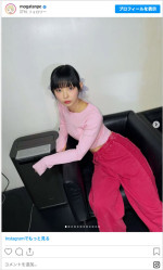 最上もが、黒髪で少し幼い雰囲気に　※「最上もが」Instagram
