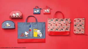 ハローキティ×「ファミリア」が初コラボ！　オリジナル生地の“バッグ”など全21型を展開