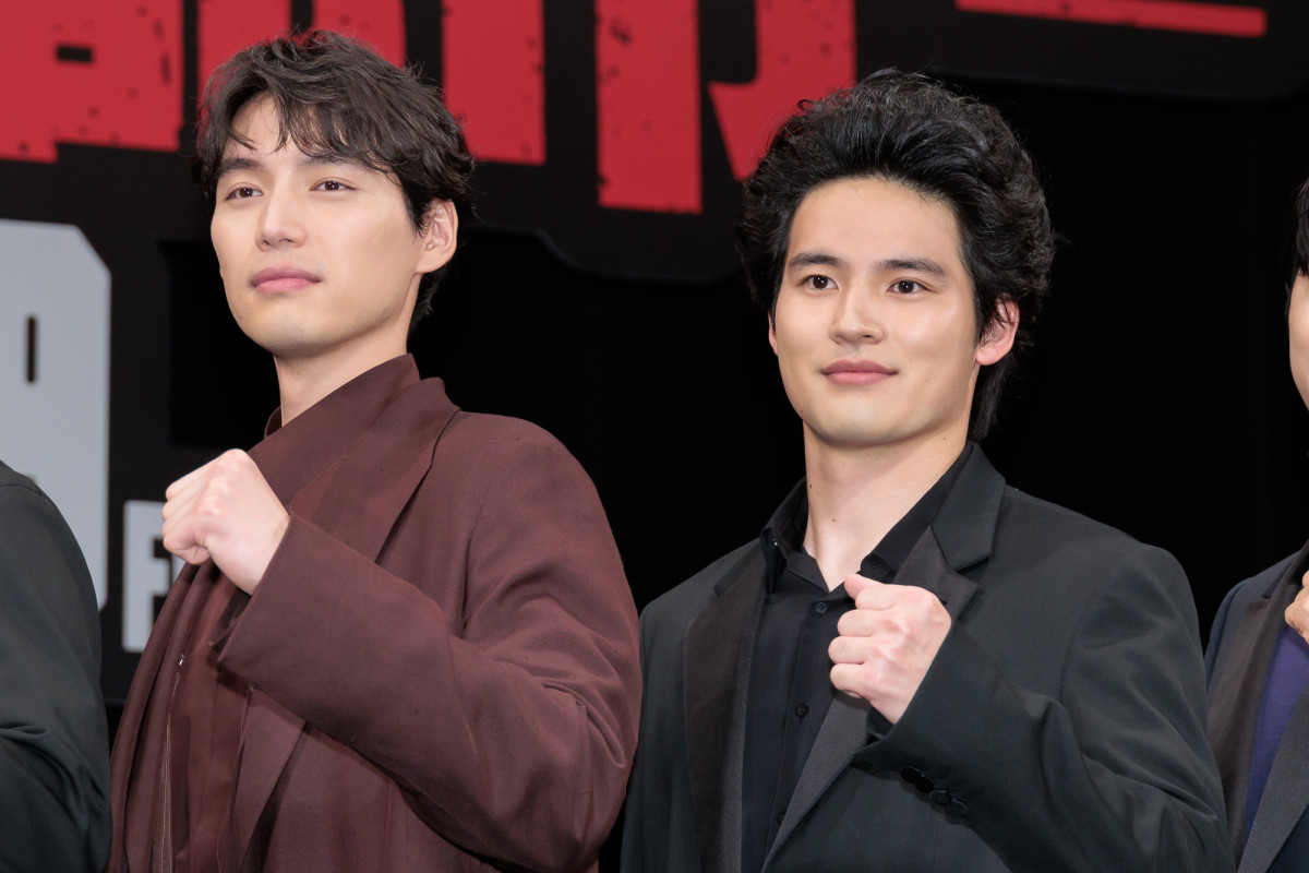 映画『TOKYO BURST-犯罪都市-』ジャパンプレミアに登場した福士蒼汰、水上恒司