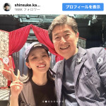 （写真左から）森迫永依、笠井信輔　※「笠井信輔」Instagram
