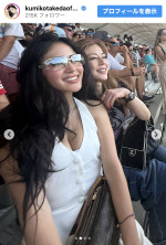 武田久美子、愛娘ソフィアさんとF1を満喫　※「武田久美子」instagram