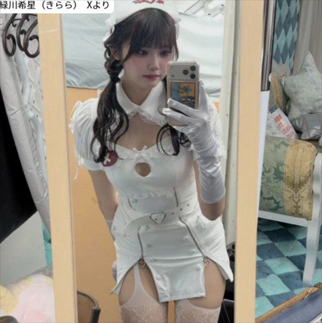 緑川希星、ソロショット　※「緑川希星（きらら）」X