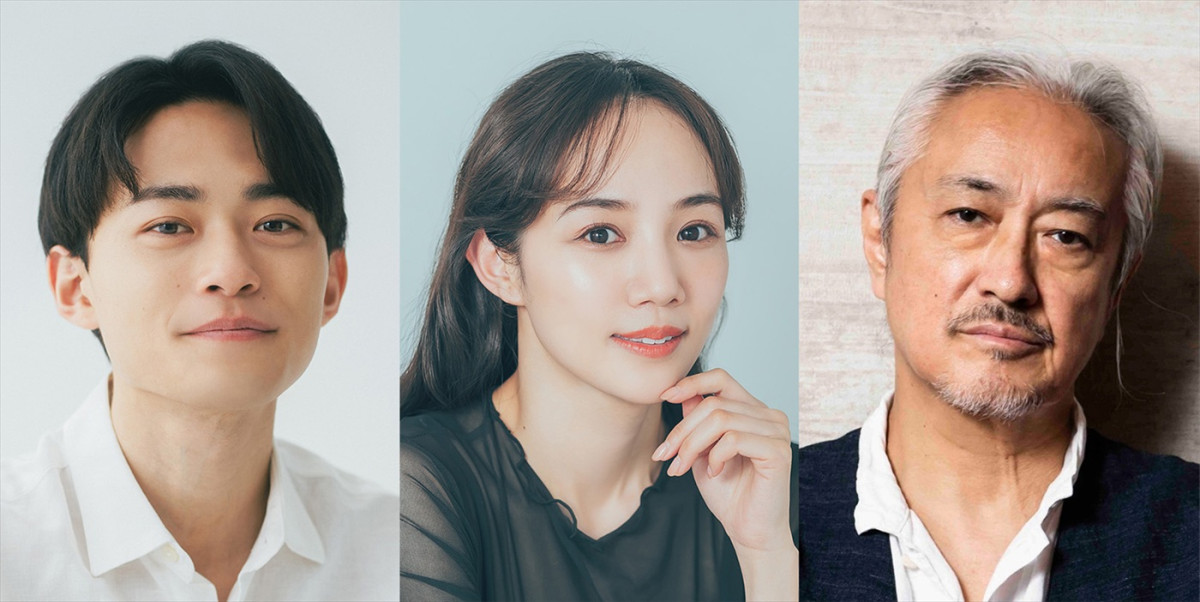 KAAT神奈川芸術劇場プロデュース『スカイライト Skylight』に出演する（左から）中山翔貴、咲妃みゆ、山路和弘